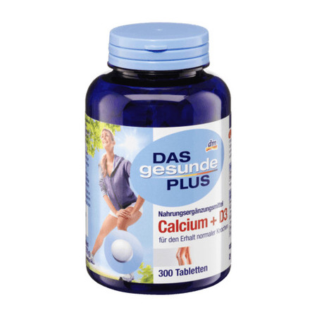 【安徽仓】德国DAS Mivolis 维生素D3+钙片成人强健骨骼钙超值装300粒