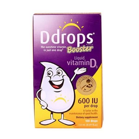 【浙江仓】【爆款】美国 Ddrops 幼儿维生素D3 600IU100滴（紫色）